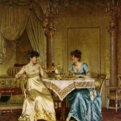 Two ladies chatting